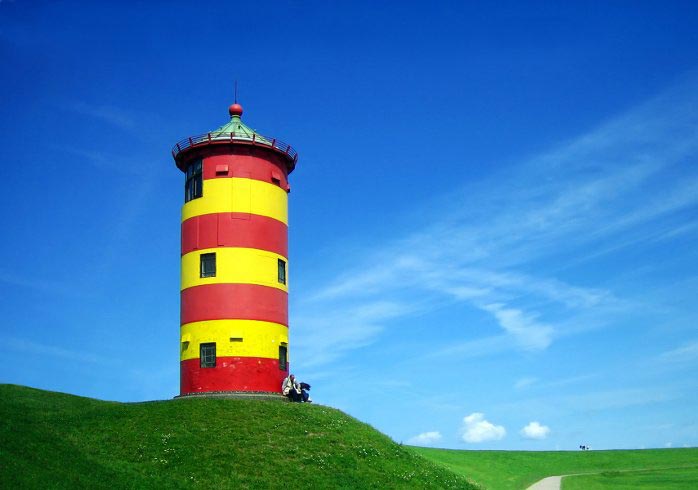 Pilsumer Leuchtturm in Ostfriesland